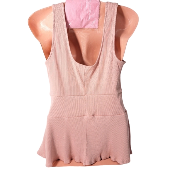 Express Women's Pink Peplum‎ Top Size M - Picture 5 of 14